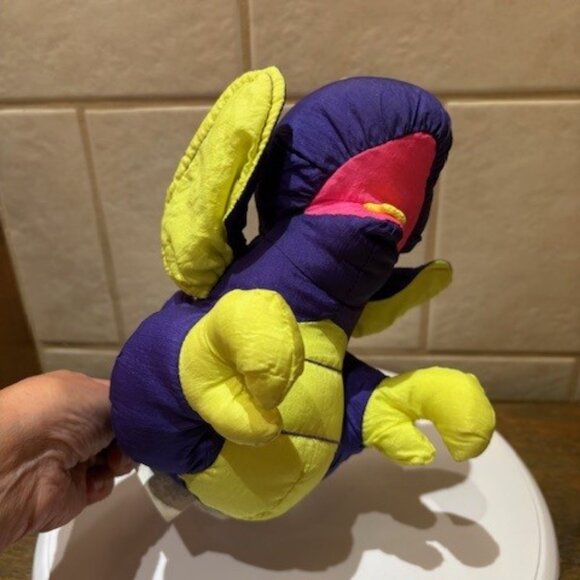 Vintage 1992 Puffalump Dinosaur Purple Fisher Price Plush PTERODACTYL Roars - Picture 8 of 10
